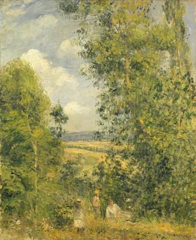 Eine Rast auf der Wiese, 1878 von Camille Jacob Pissarro